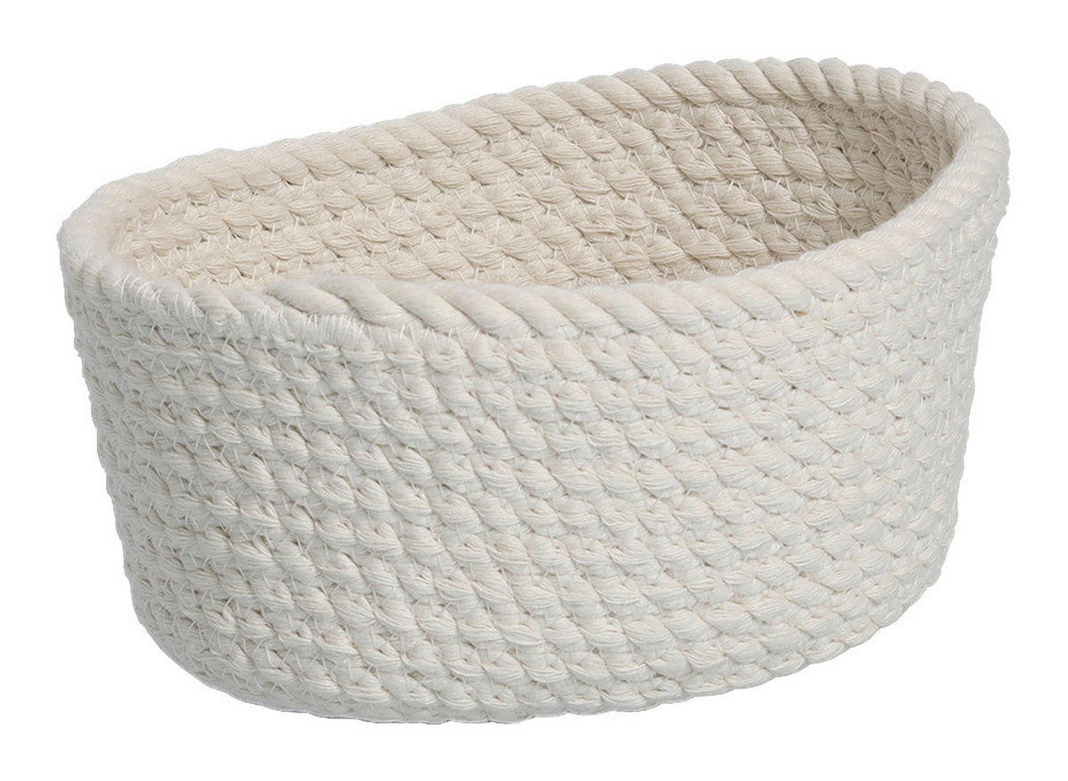 Zeller Aufbewahrungskorb-Set weiß Baumwolle Aufbewahrungskorb-Set_3tlg. - weiß - Zeller