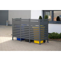 Westmann MülltonnenverkleidungBox Planum Box Planum - anthrazit (90,00/250,00/150,00cm) - Westmann