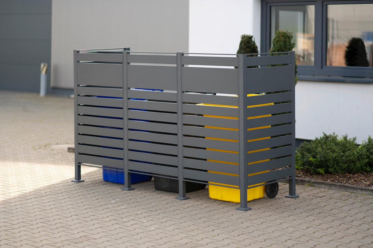 Westmann MülltonnenverkleidungBox Planum Box Planum - anthrazit (90,00/250,00/150,00cm) - Westmann