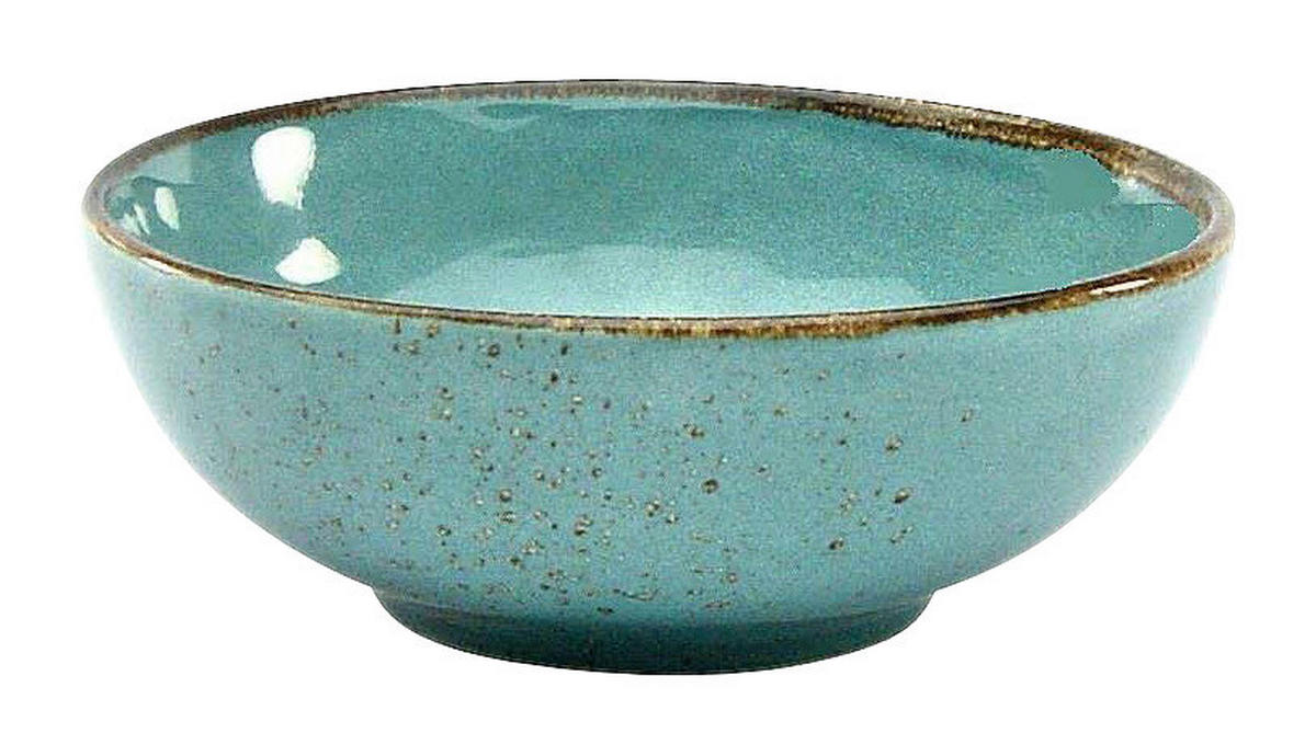 CreaTable Schalen-Set NATURE COLLECTION türkis Steinzeug D: ca. 16,5 cm NATURE COLLECTION - türkis (16,50cm) - CreaTable