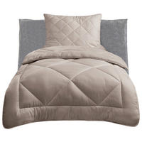 Steppbett Steppbett_Cashmere-Touch taupe - taupe (135,00/200,00cm)