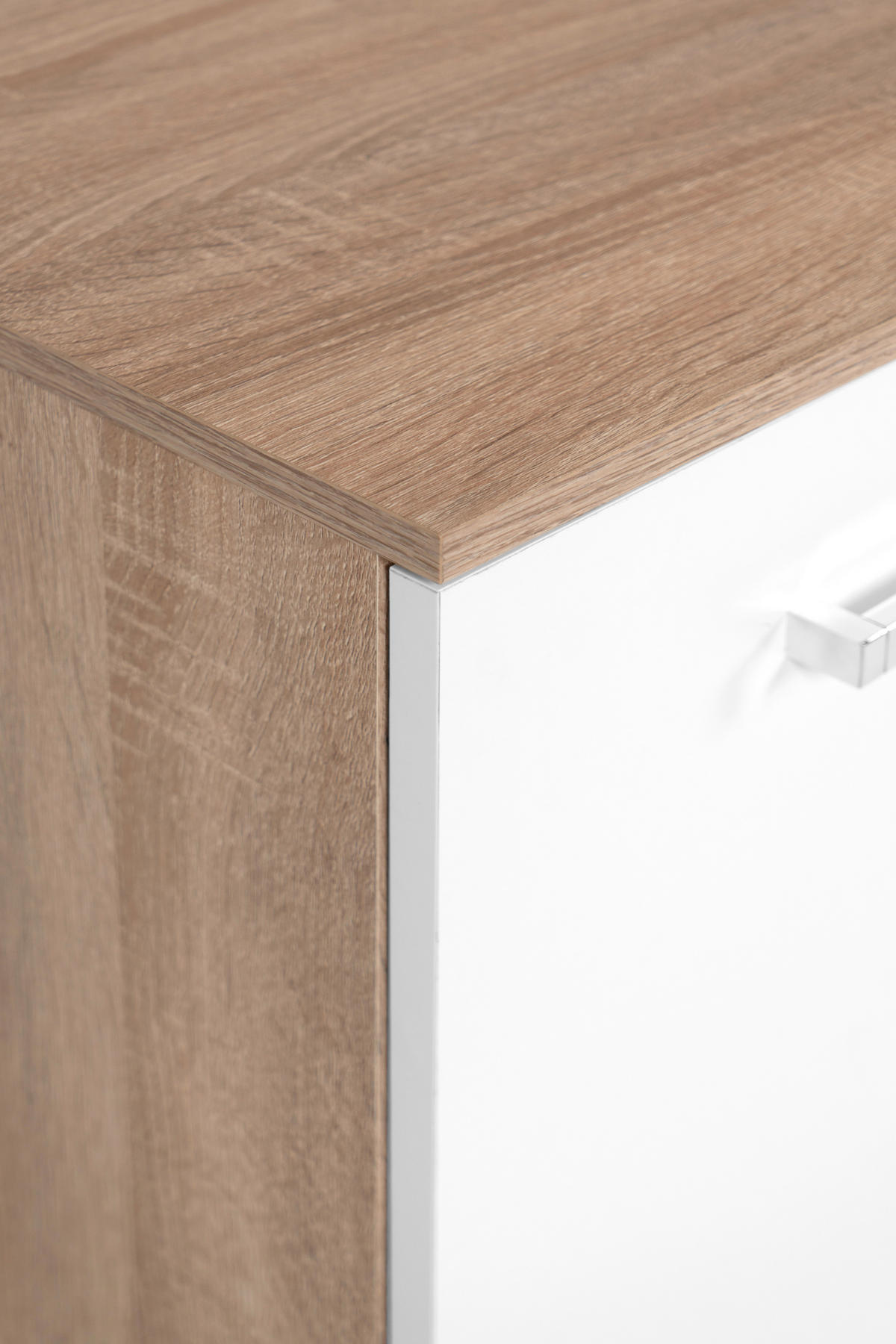 Sideboard Volos Eiche Sonoma Nachbildung weiß B/H/T: ca. 160x90x38 cm Volos - Eiche/weiß (160,00/90,00/38,00cm)