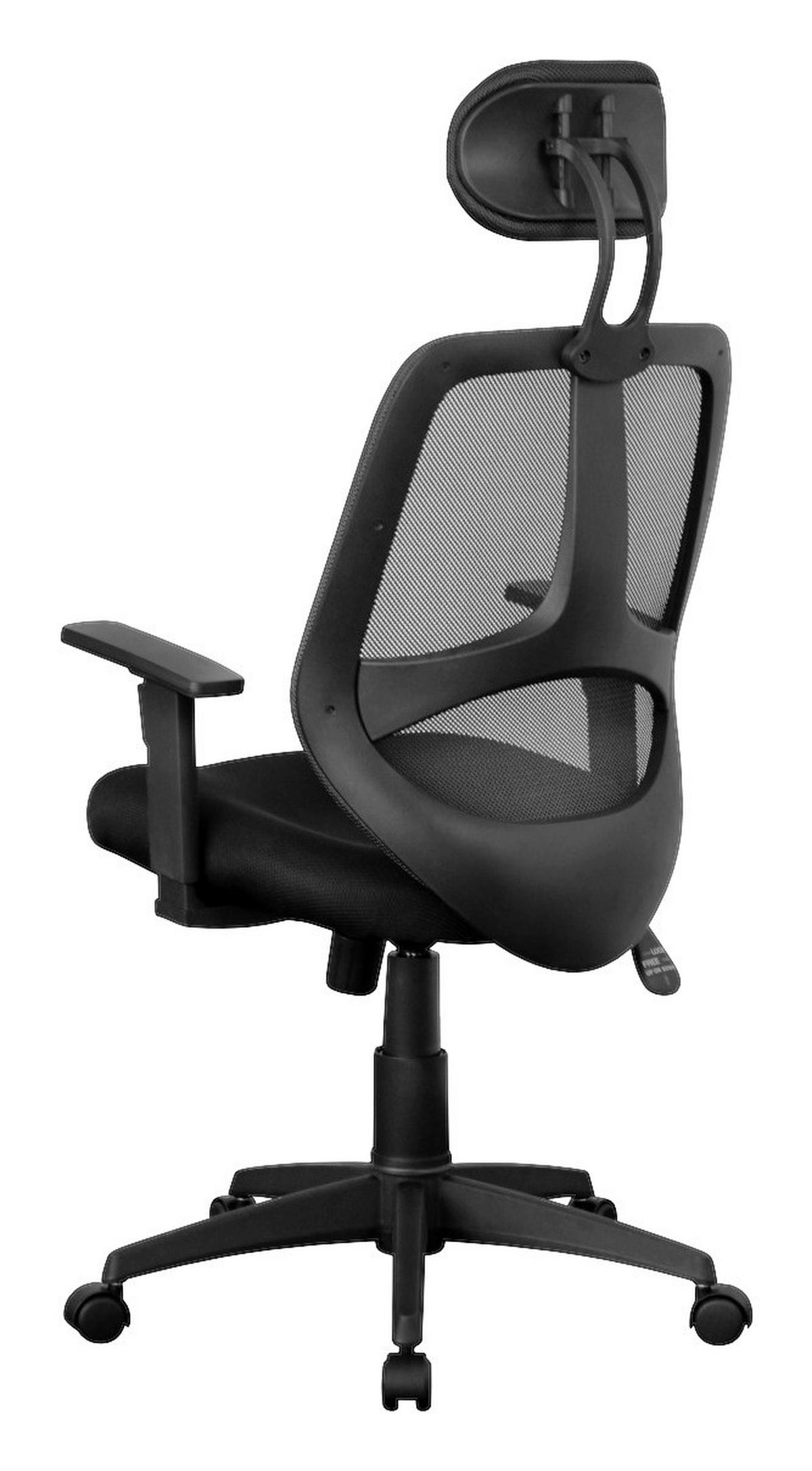 Drehstuhl schwarz Bürostuhl - schwarz (61,00/127,00/57,00cm) - Amstyle