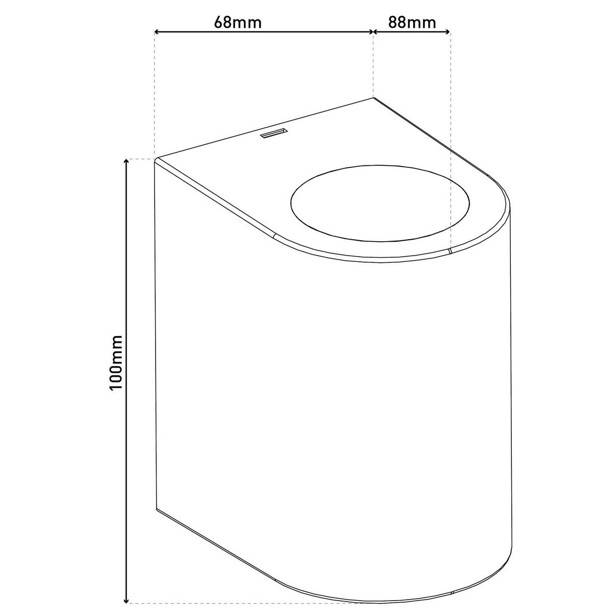 Außenwandleuchte schwarz B/H/T: ca. 6,8x10x8,8 cm ALECTO - schwarz (6,80/10,00/8,80cm) - Näve Leuchten