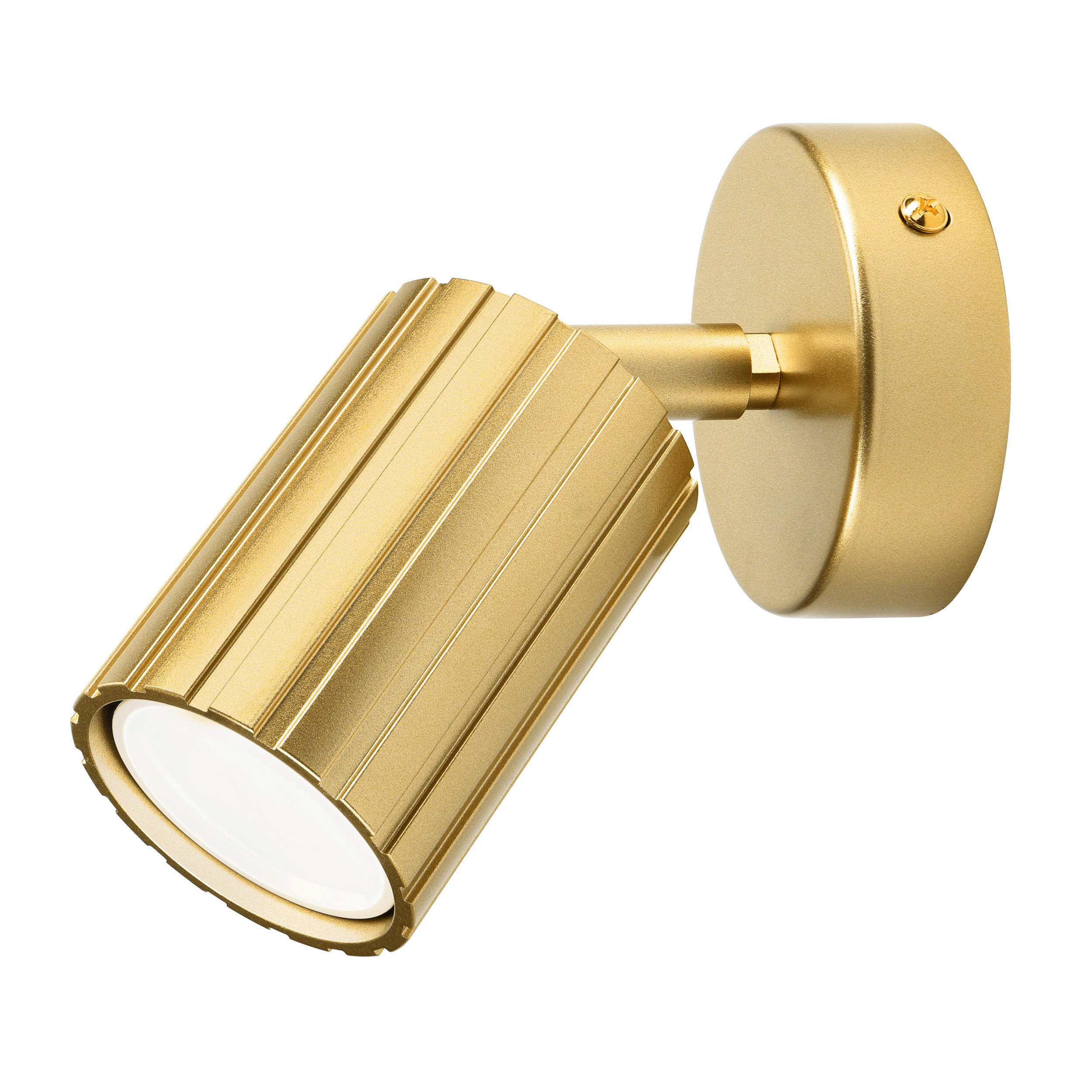 Lamkur Wandleuchte gold Stahl B/H/L: ca. 8x16x8 cm GU10 1 Brennstellen Prisma - gold (8,00/8,00/16,00cm) - Lamkur