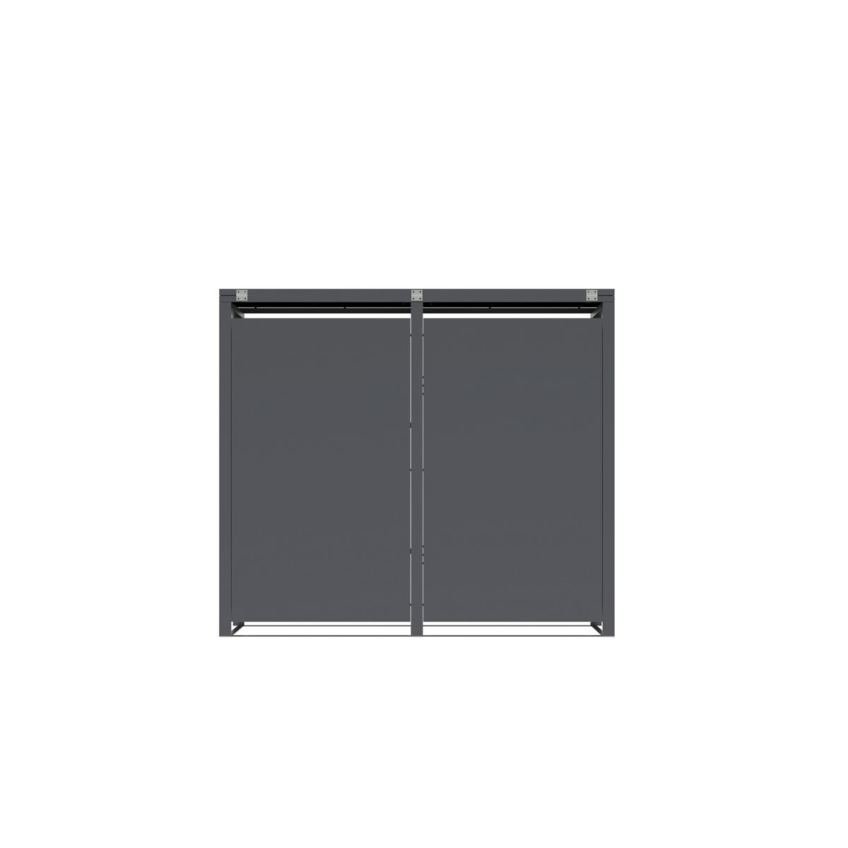 Westmann Mülltonnenbox Tonus anthrazit B/H/L: ca. 132x116x80 cm Tonus - anthrazit (80,00/132,00/116,00cm) - Westmann