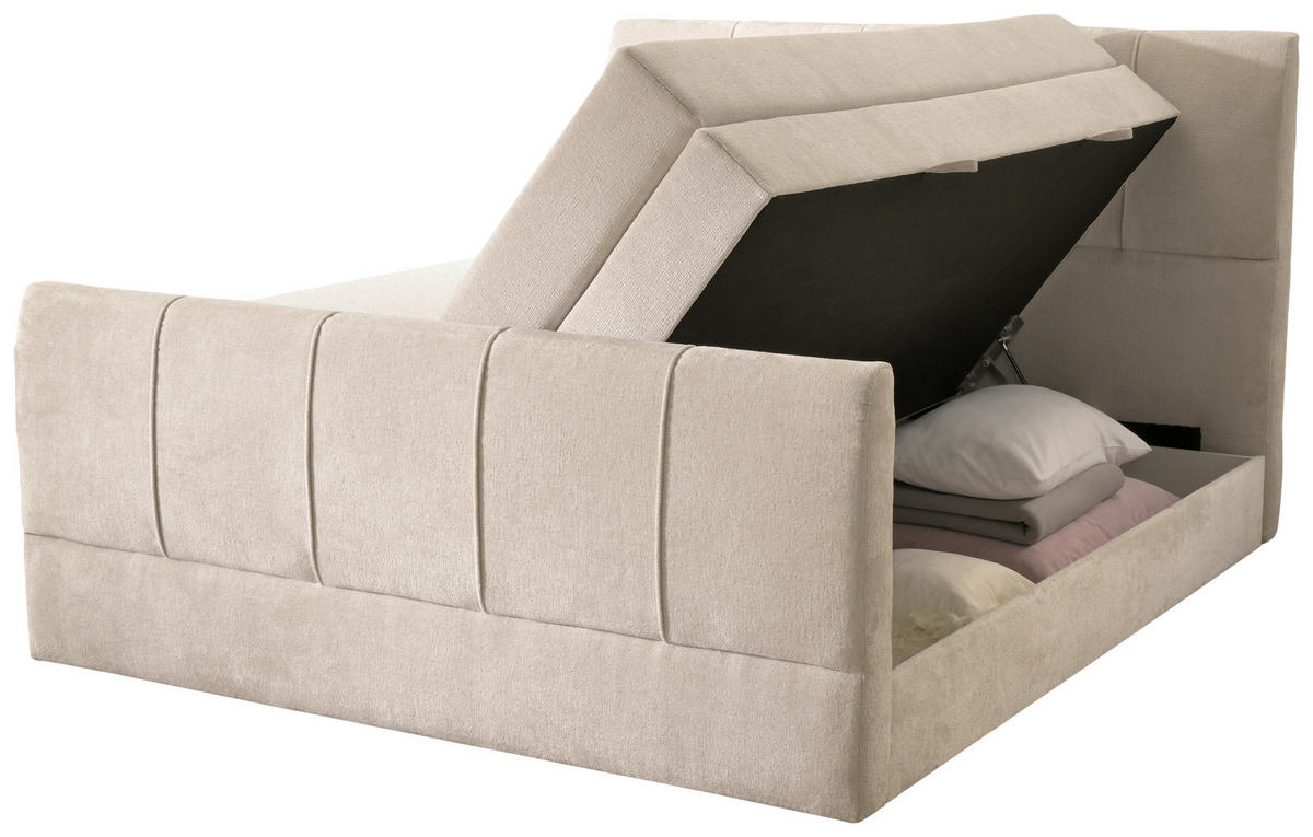 Boxspringbett Harmony creme Liegefläche B/L: ca. 180x200 cm Harmony - creme (184,00/120,00/224,00cm)
