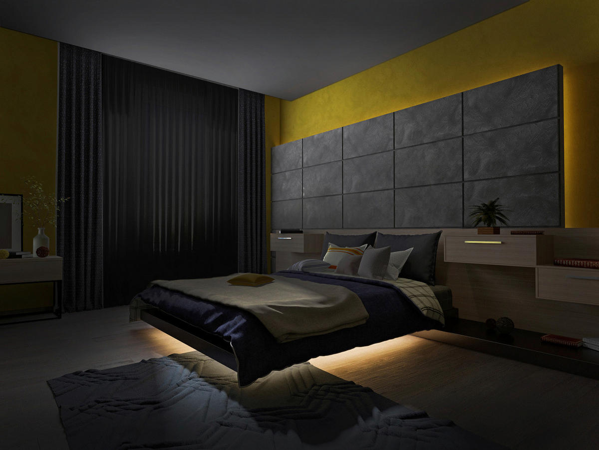 Näve Leuchten Unterbett-LED-Streifen warmweiß Kunststoff B/H/T: ca. 240x0,2x0,8 cm Unterbett-LED-Streifen - warmweiß (240,00/0,20/0,80cm) - Näve Leuchten