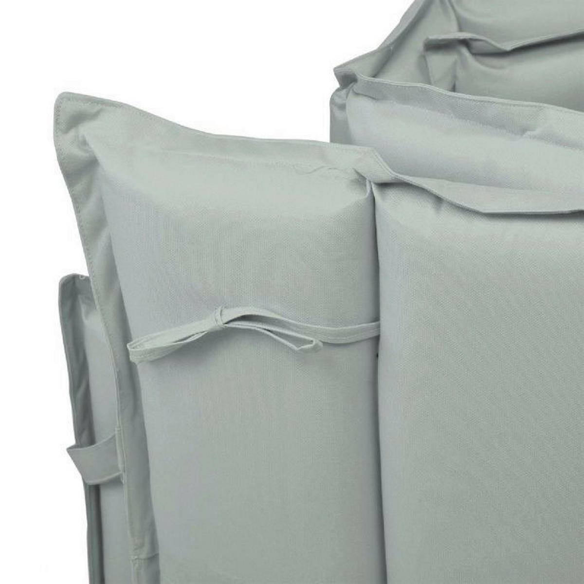 VCM Liegenauflage 2er Set grau Polyester B/H/L: ca. 60x6x190 cm 2er Set - grau (190,00/60,00/6,00cm) - VCM