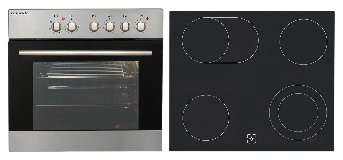 Respekta Küchenblock Premium weiß hochglänzend B/H/T: ca. 260x200x200 cm Premium - Eiche/weiß (260,00/200,00/200,00cm) - Respekta