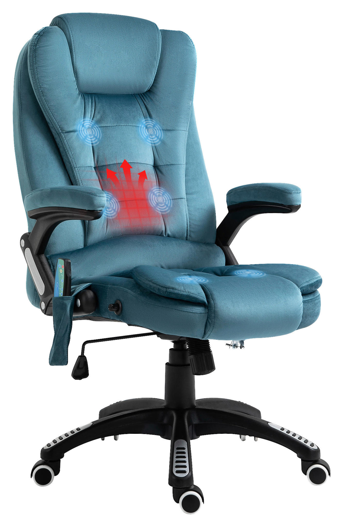 Vinsetto Massagestuhl blau B/H/L: ca. 72x68x120 cm Massagestuhl - blau (120,00/72,00/68,00cm) - Vinsetto