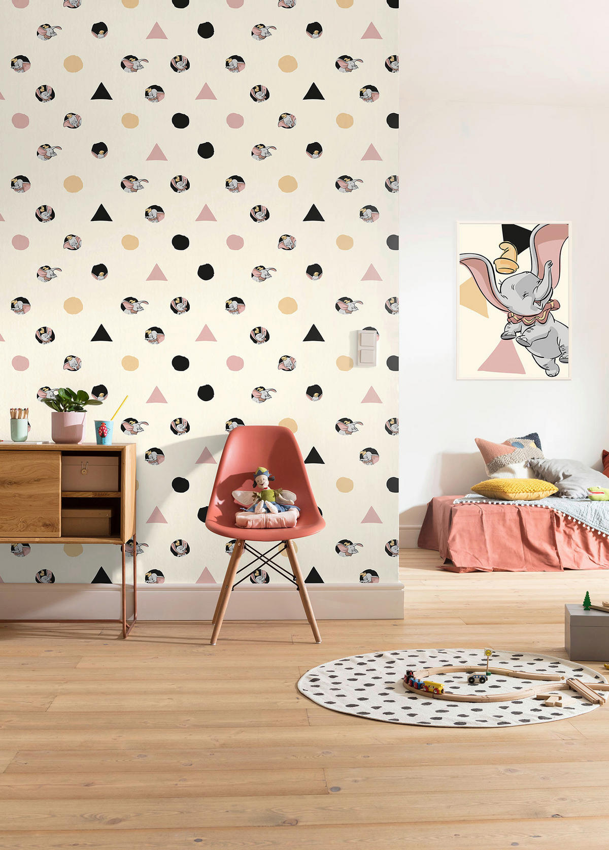 Komar Fototapete Dumbo - Angles & Dots DX4-003 B/H: ca. 200x280 cm Dumbo - Angles & Dots DX4-003 - (200,00/280,00cm) - Komar