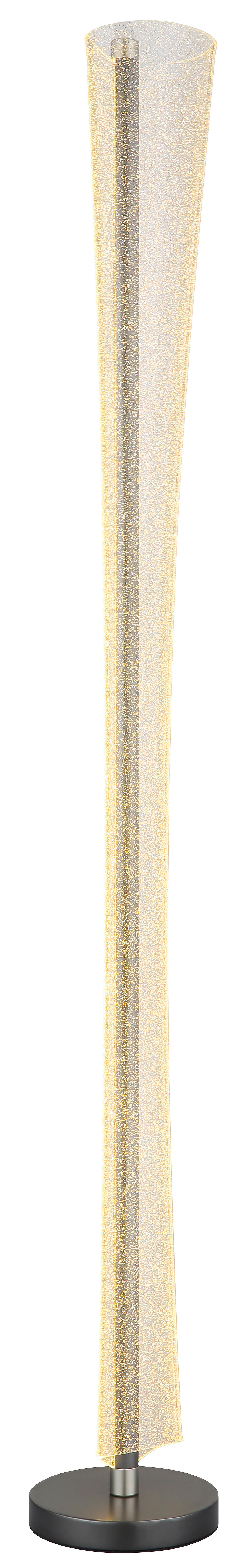 GLOBO LED-Stehleuchte nickel matt anthrazit klar Metall Kunststoff H/D: ca. 155x20 cm 1 Brennstellen MALINDA - klar/nickel matt (20,00/155,00cm) - GLOBO