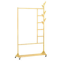 HOMCOM Kleiderständer natur Polypropylen B/H/L: ca. 37x100x191 cm Kleiderständer - natur (191,00/37,00/100,00cm) - HOMCOM