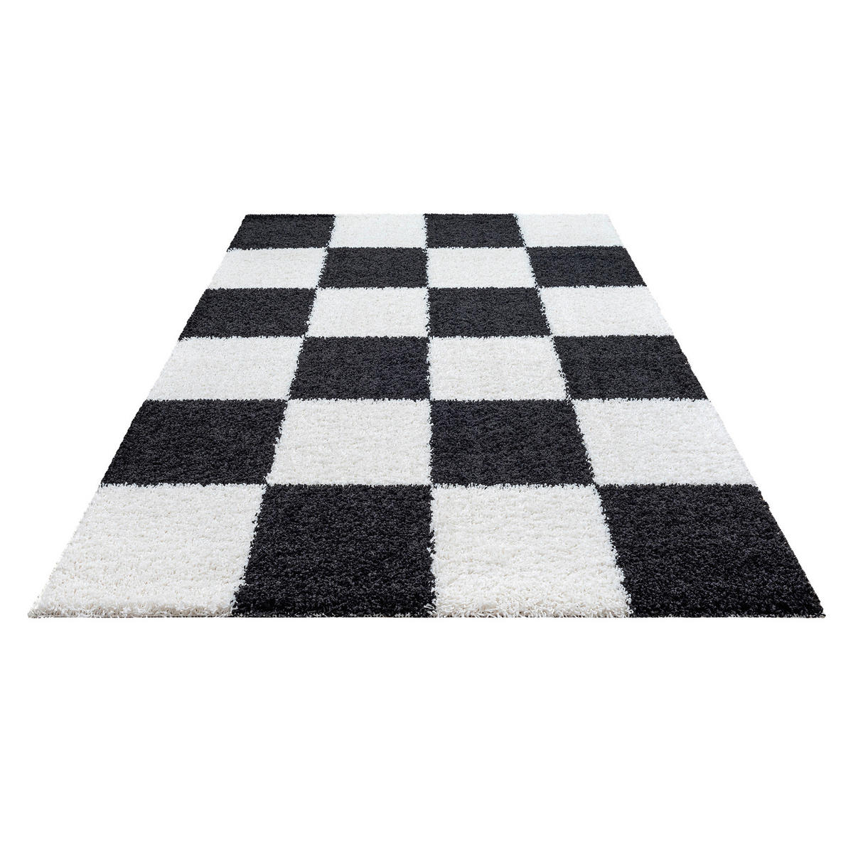 Sanat Hochflorteppich MILANO schwarz B/L: ca. 60x110 cm MILANO - schwarz (60,00/110,00cm) - Sanat