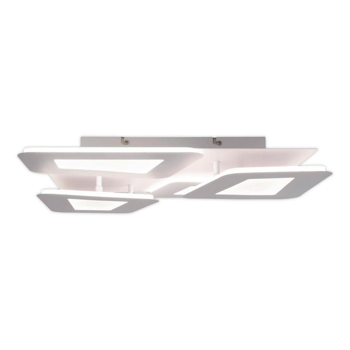 Näve Leuchten LED-Deckenleuchte weiß Metall Kunststoff B/H/T: ca. 48x8x48 cm SIMEN - weiß (48,00/8,00/48,00cm) - Näve Leuchten