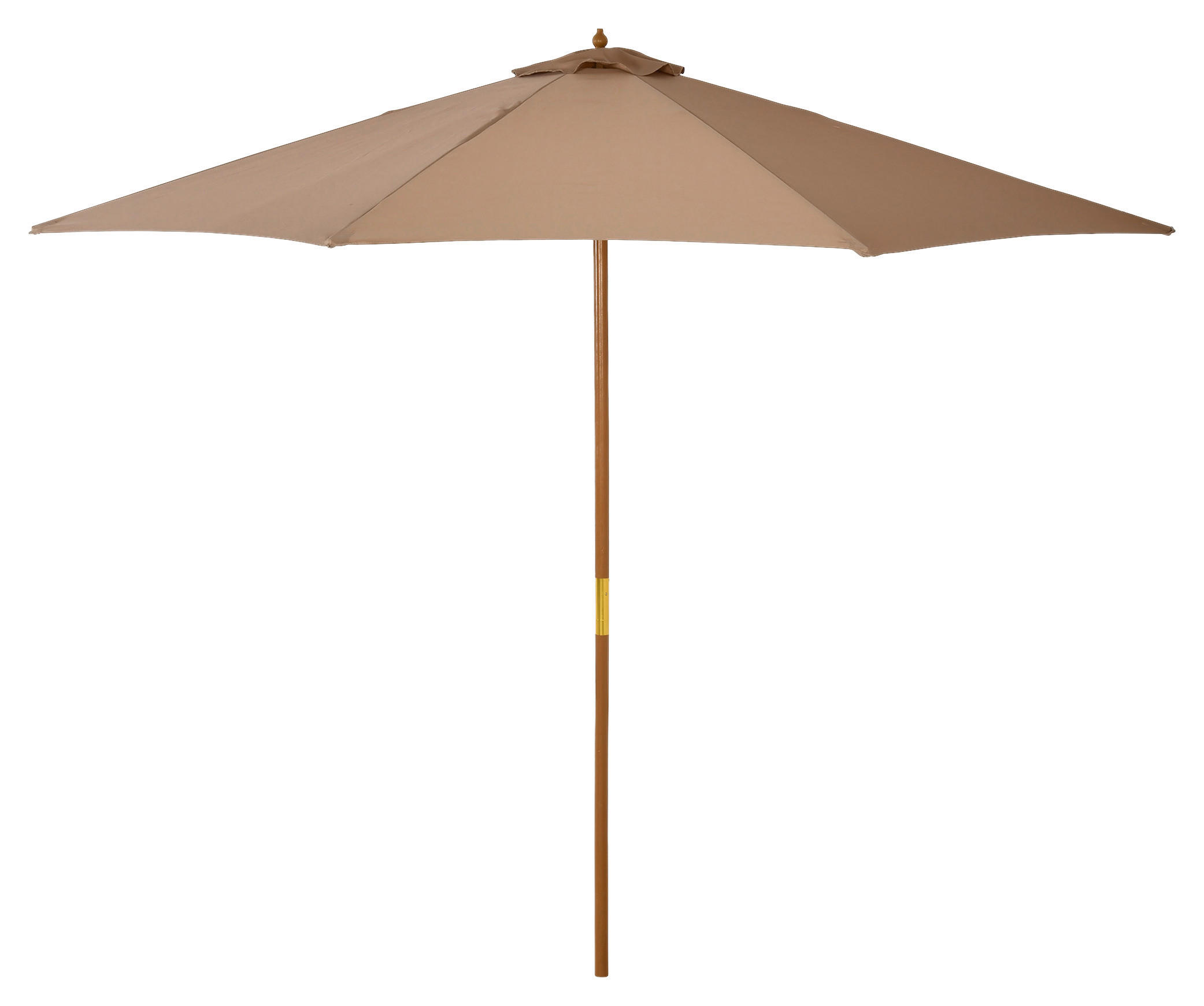 Outsunny Sonnenschirm khaki Bambus H/D: ca. 250x300 cm günstig online kaufen