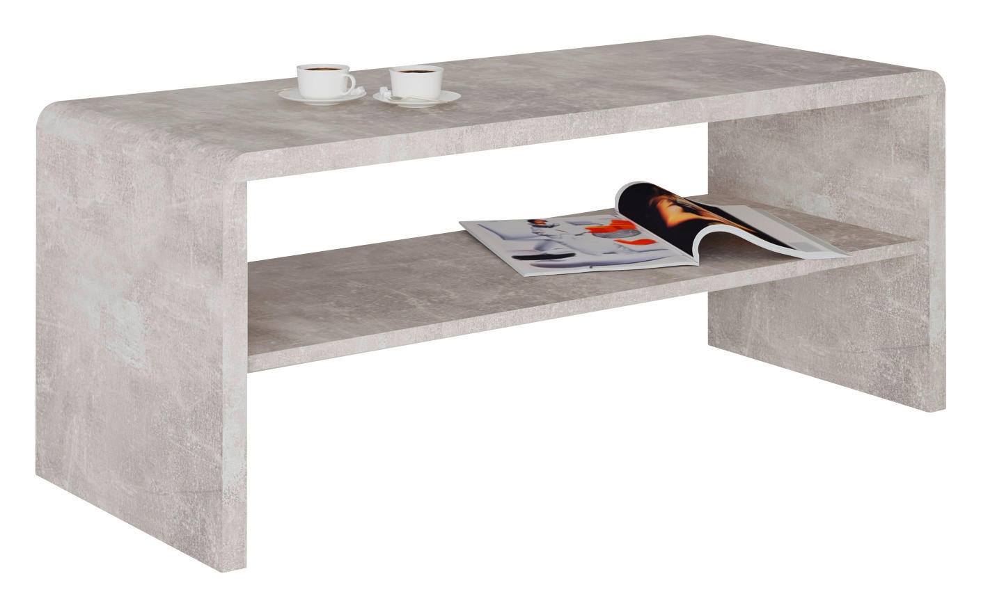 Couchtisch Cala Luna C4T05 Beton Optik B/H/T: ca. 100x40x40 cm Cala Luna C4T05 - Beton (100,00/40,00/40,00cm)