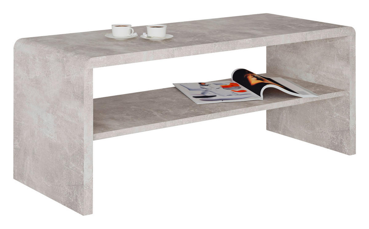 Couchtisch Cala Luna C4T05 Beton Optik B/H/T: ca. 100x40x40 cm Cala Luna C4T05 - Beton (100,00/40,00/40,00cm)