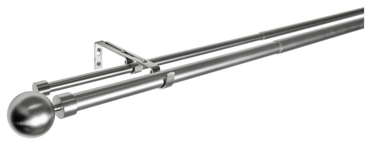 Stilgarnituren habito/ball-classic Edelstahloptik Metall ausziehbar von ca. 190 bis 360 cm 2.0 Läufe habito/ball-classic - Edelstahloptik - ondeco