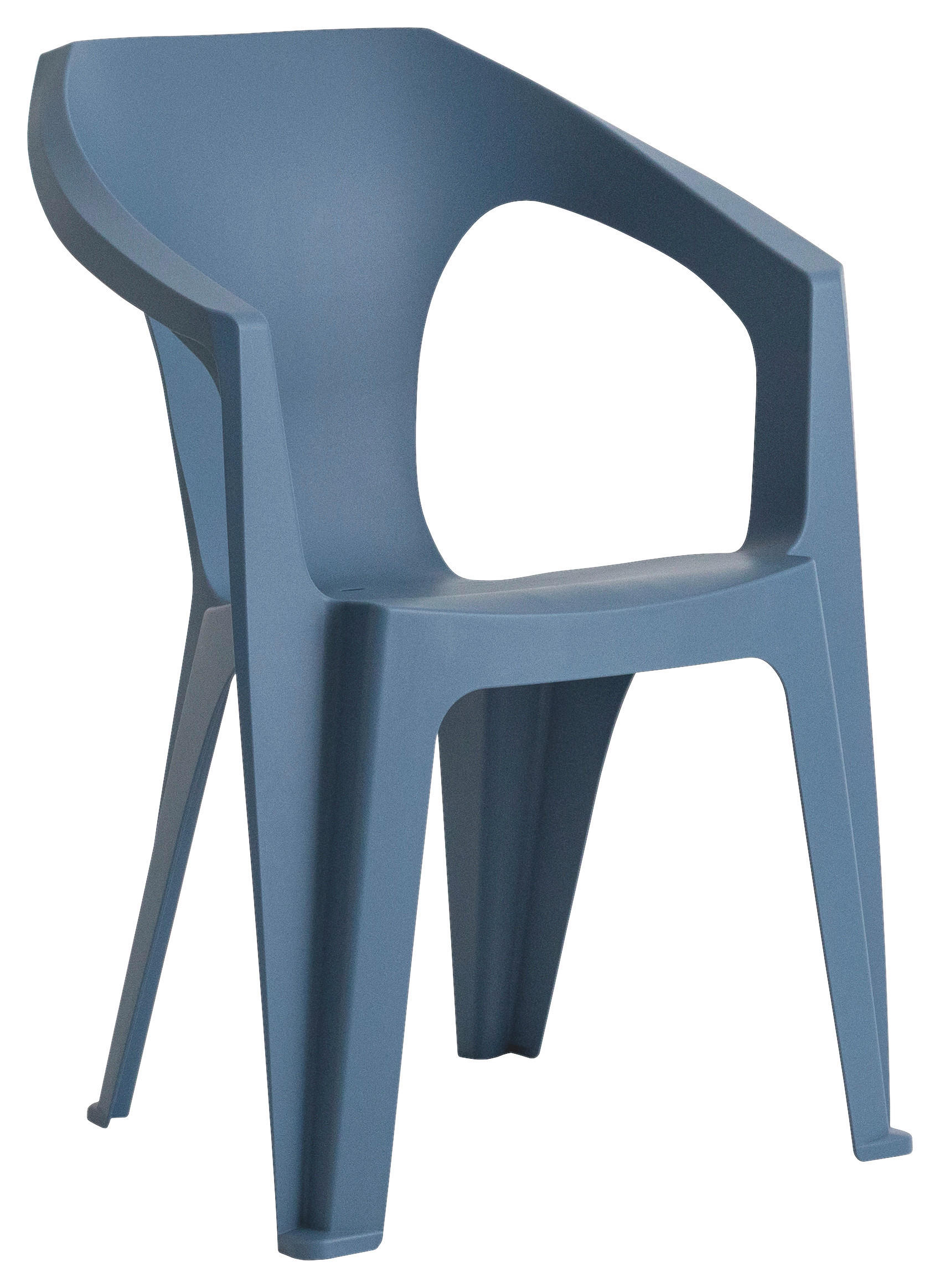 Toomax Stapelstuhl Marina rauchblau Kunststoff B/H/L: ca. 55x83x59 cm