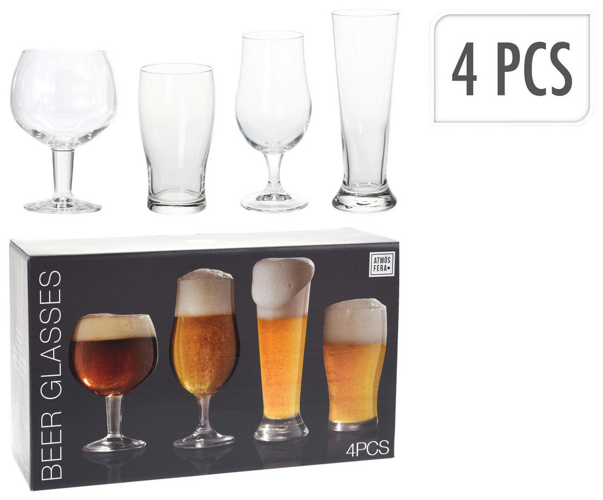 Biergläserset transparent Bierglas_4erSet - transparent (21,20/35,70/11,60cm)