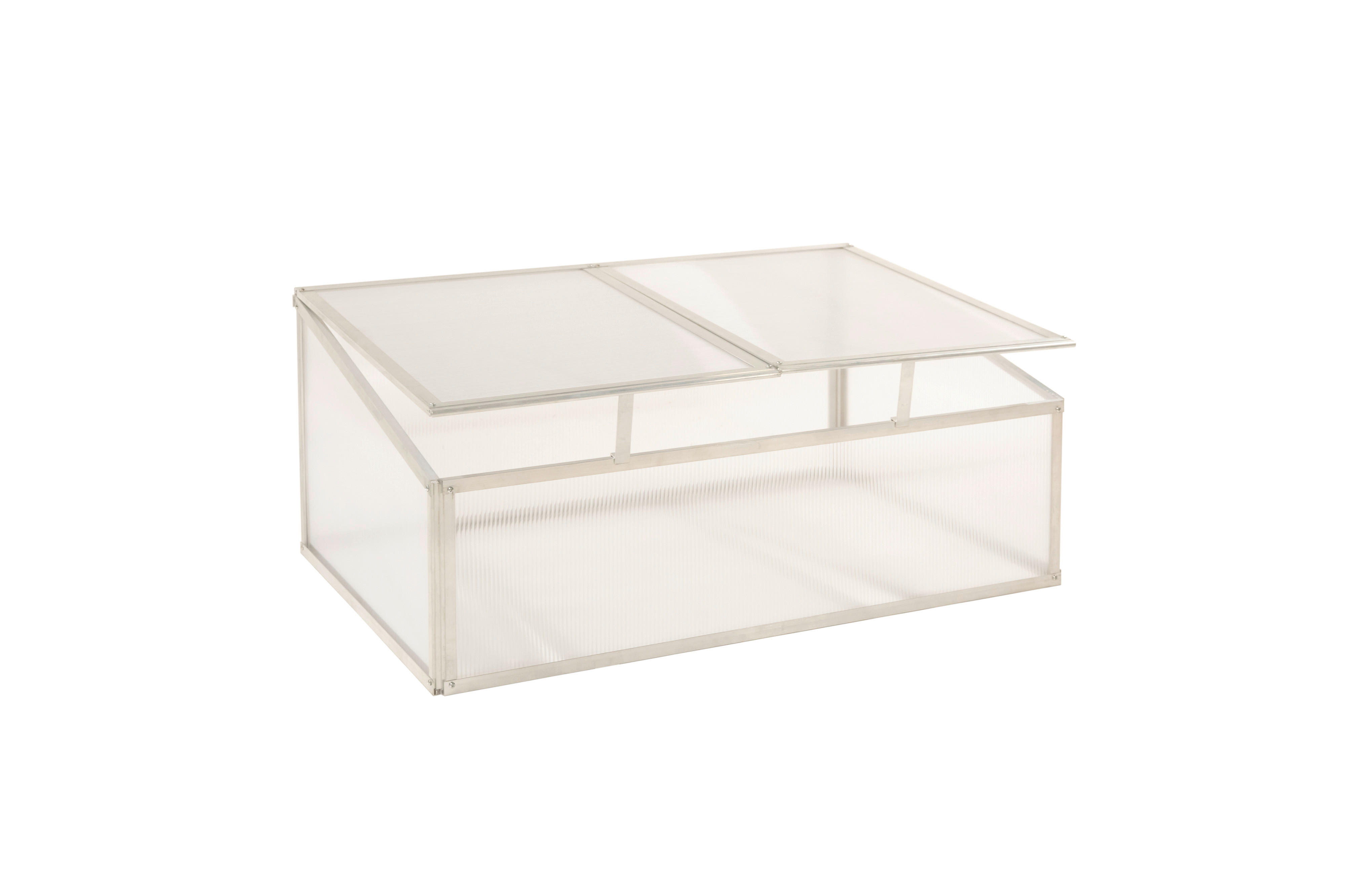 Thumbnail - Westmann Frühbeetaufsatz Genus silber B/H/L: ca. 95x29x62 cm