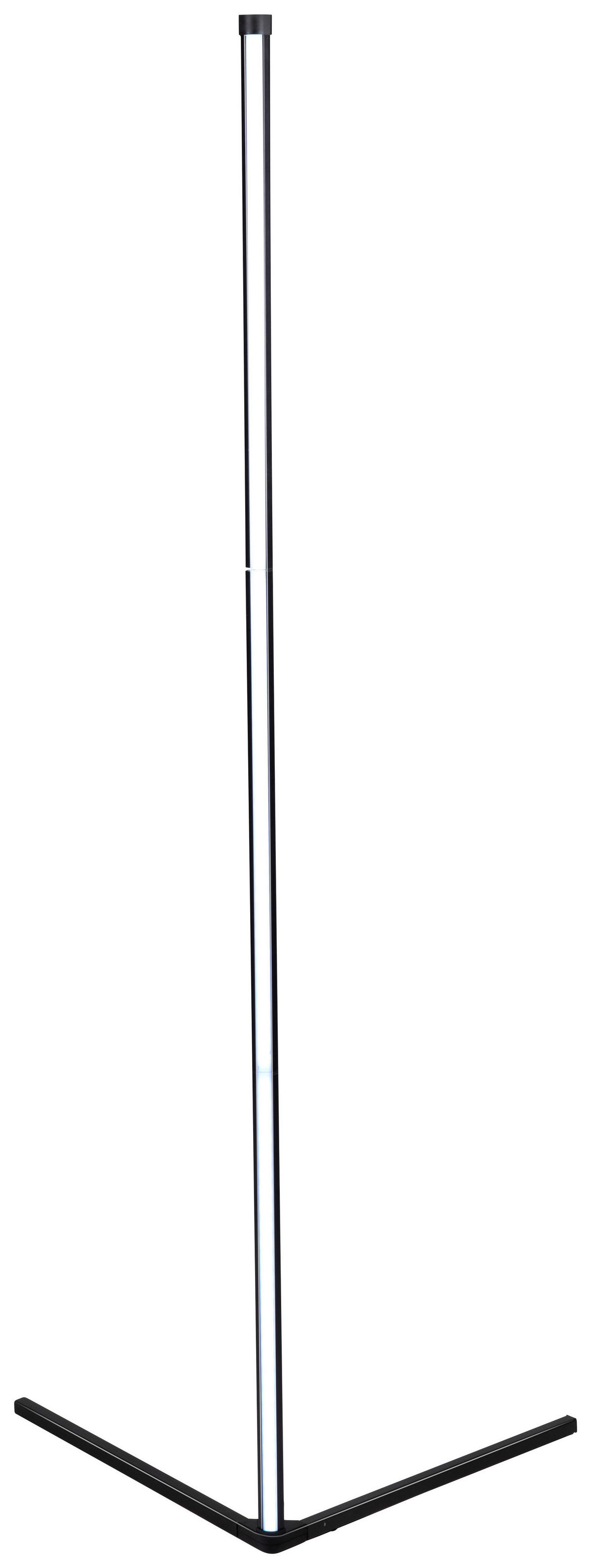 Grundig LED-Eckstehleuchte schwarz Metall B/H/L: ca. 30x30x140 cm LED-Eckstehleuchte_Eugen - schwarz (140,00/30,00/30,00cm) - Grundig