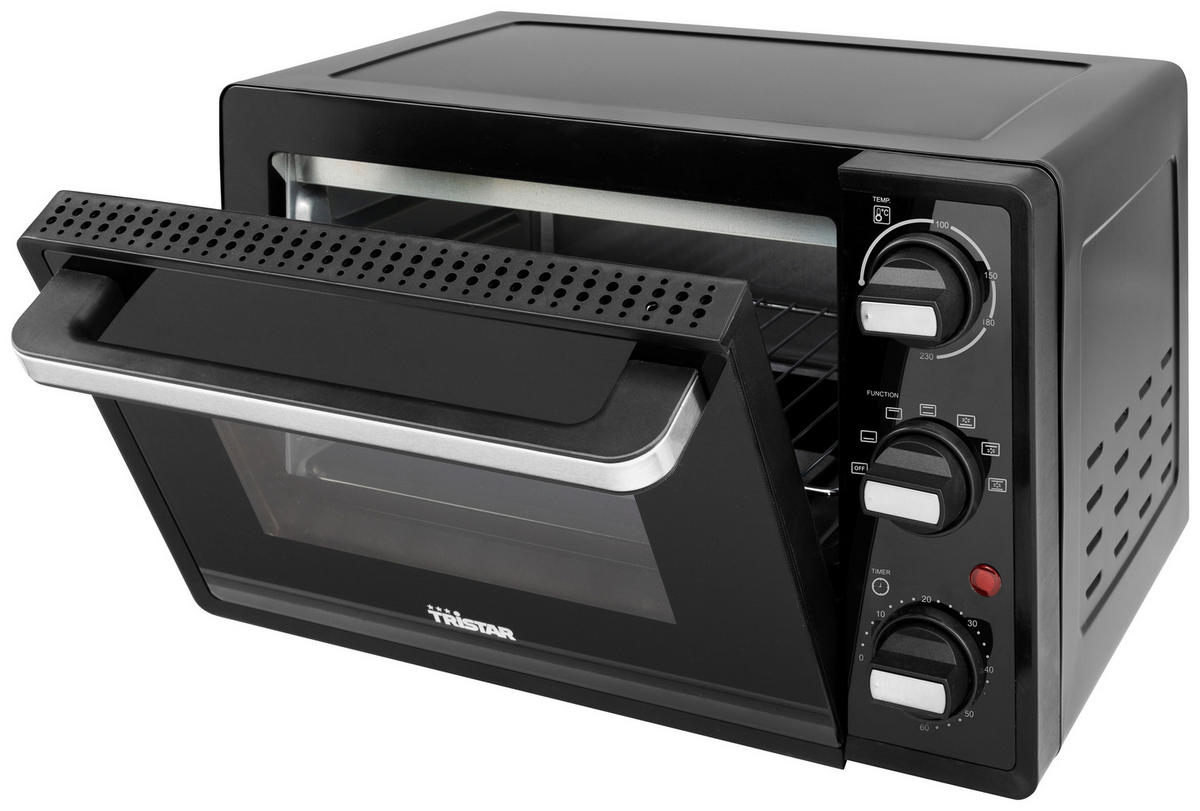 TRISTAR Mini-Backofen OV-3622 schwarz Metall B/H/T: ca. 47x41x32 cm Mini-Backofen - schwarz (47,00/41,00/32,00cm) - TRISTAR