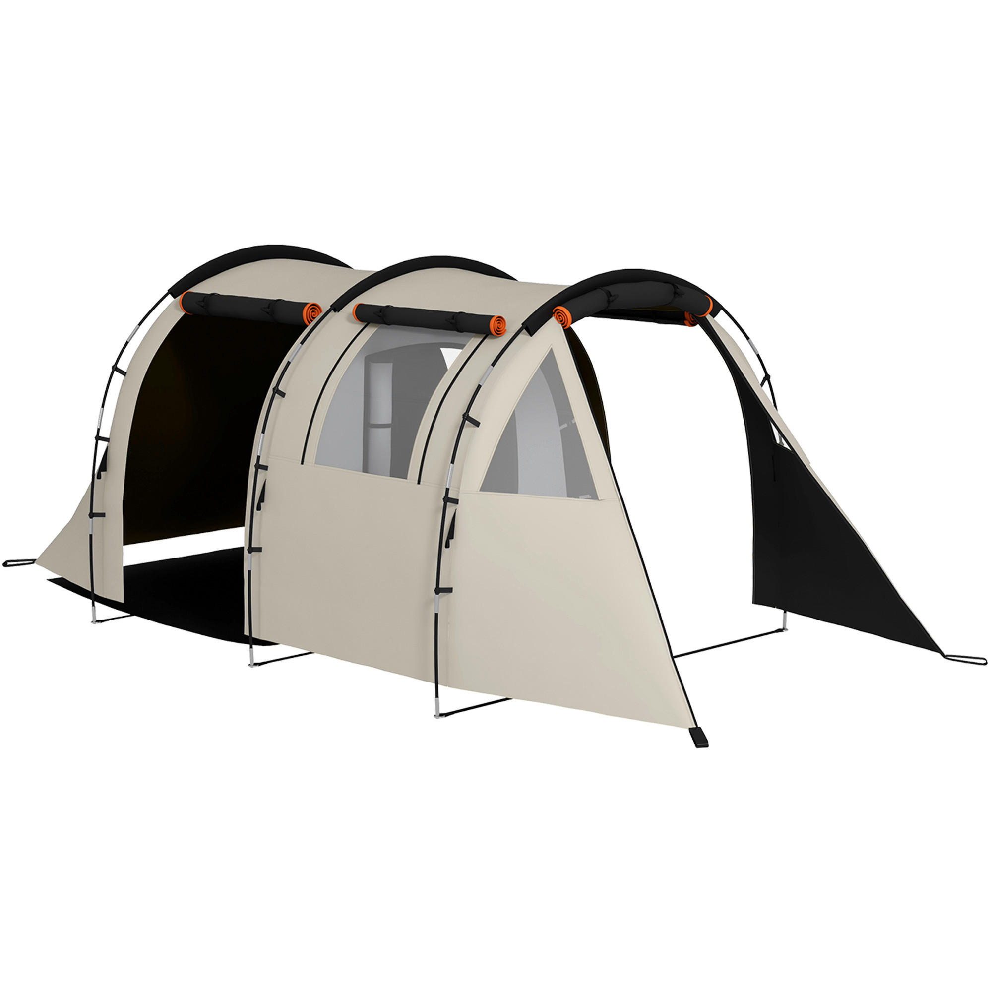 Outsunny Campingzelt B/H/L: ca. 230x180x460 cm Campingzelt - khaki (460,00/230,00/180,00cm) - Outsunny