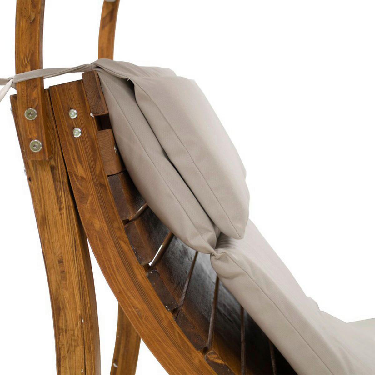 AXI Gartenliege Salina braun Holz B/H/L: ca. 75x150x186 cm Salina - braun/creme (186,00/75,00/150,00cm) - AXI