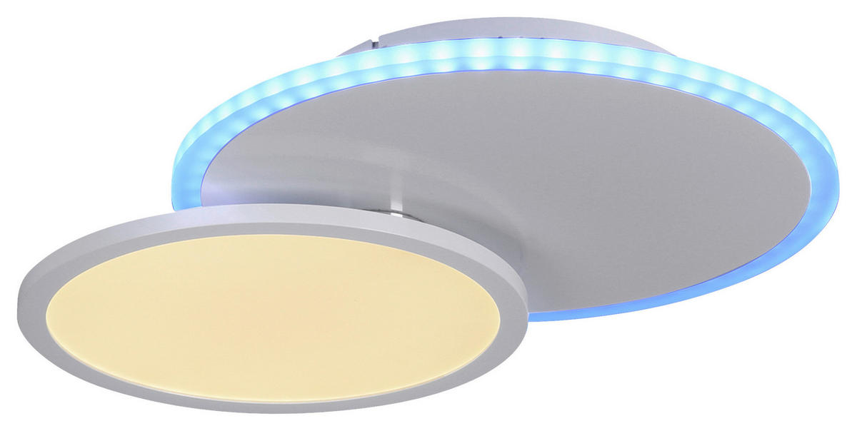 Just Light Deckenleuchte PN11662-16 Arenda weiß Aluminium Kunststoff Eisen B/H/L: ca. 33x8x45 cm Arenda - weiß (45,00/33,00/8,00cm) - Just Light