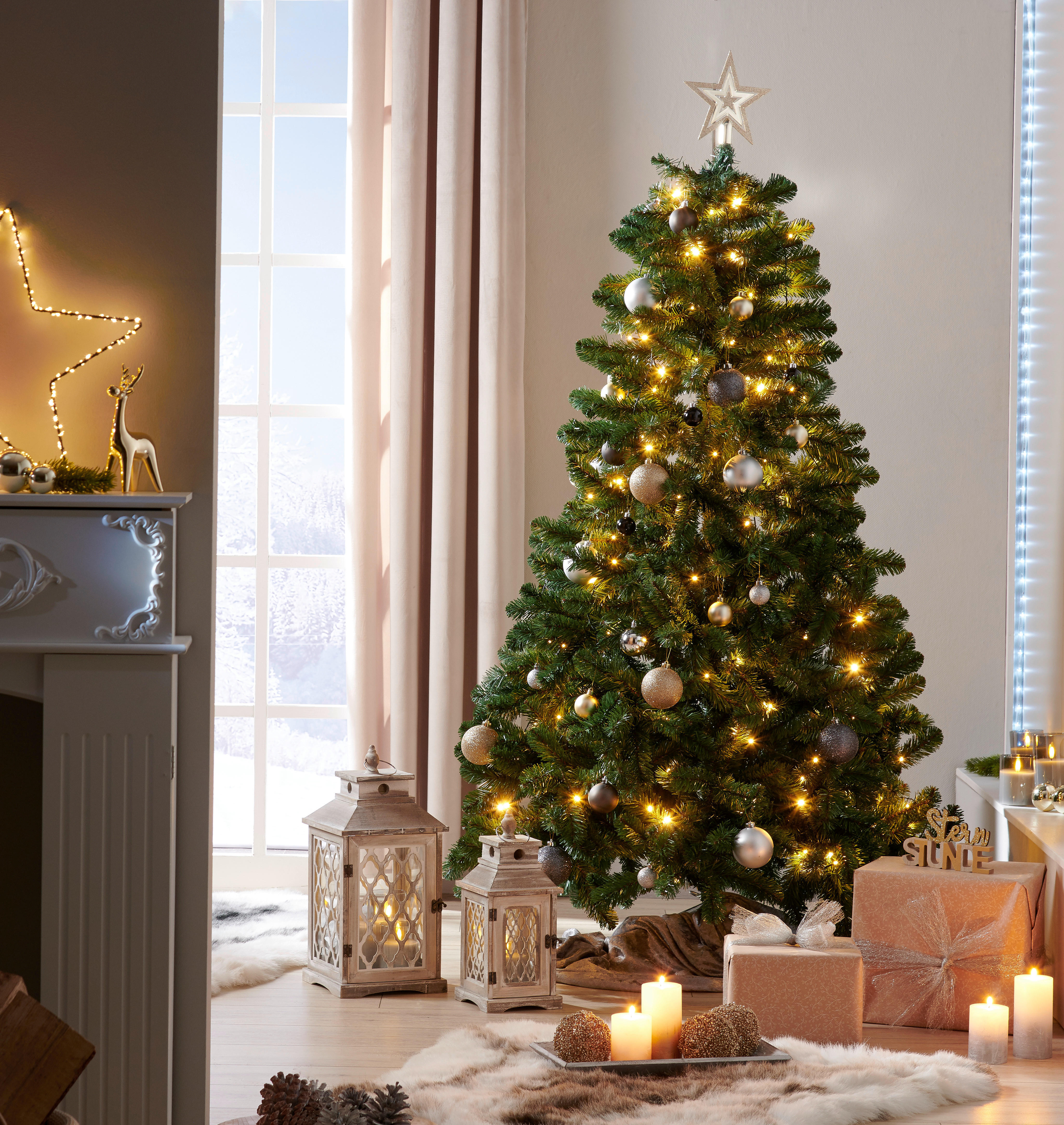 HI Weihnachtsbaum grün Kunststoff H: ca. 180 cm Weihnachtsbaum - grün (180,00cm) - HI