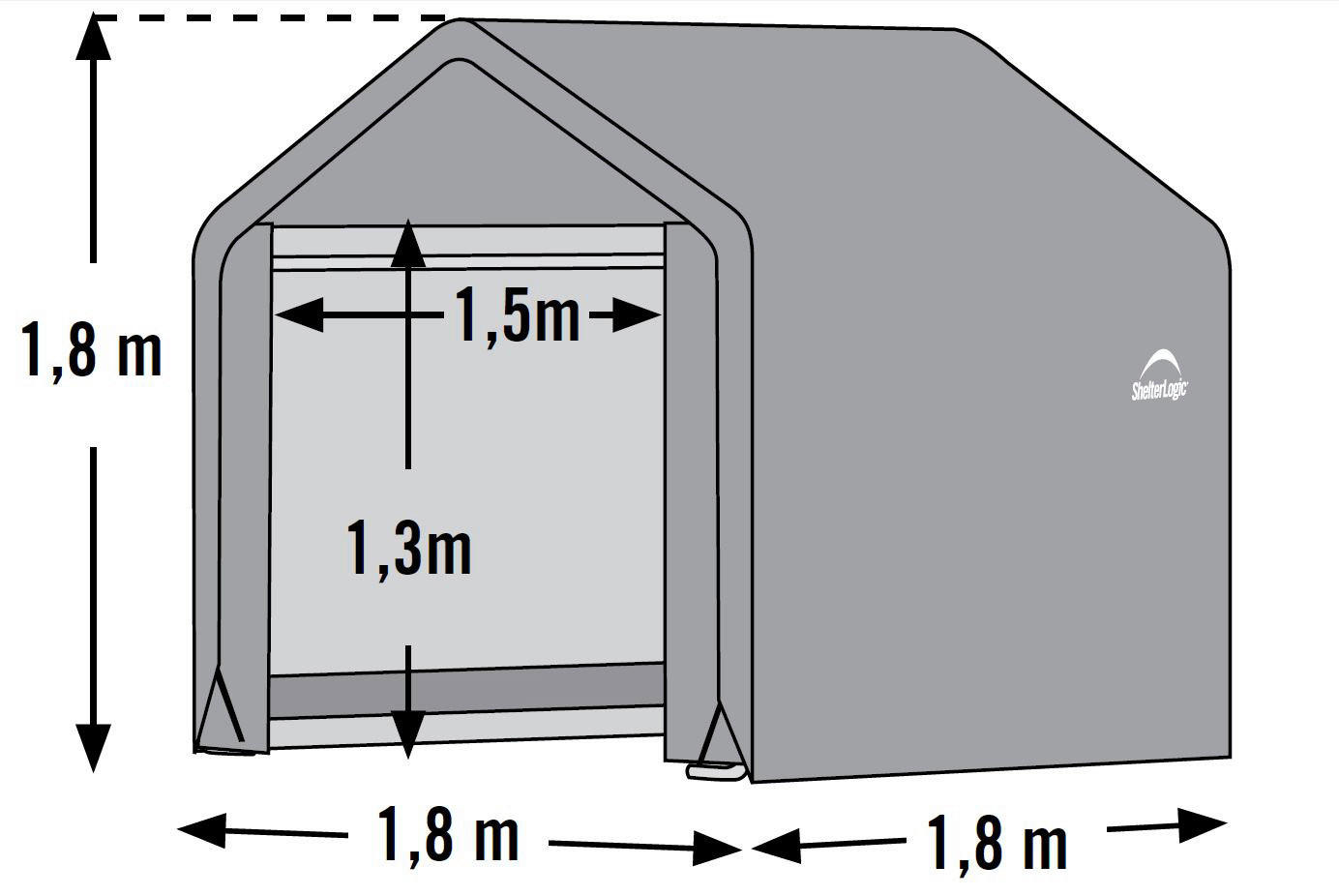 ShelterLogic Gartenhaus Shed-in-a-Box gr...