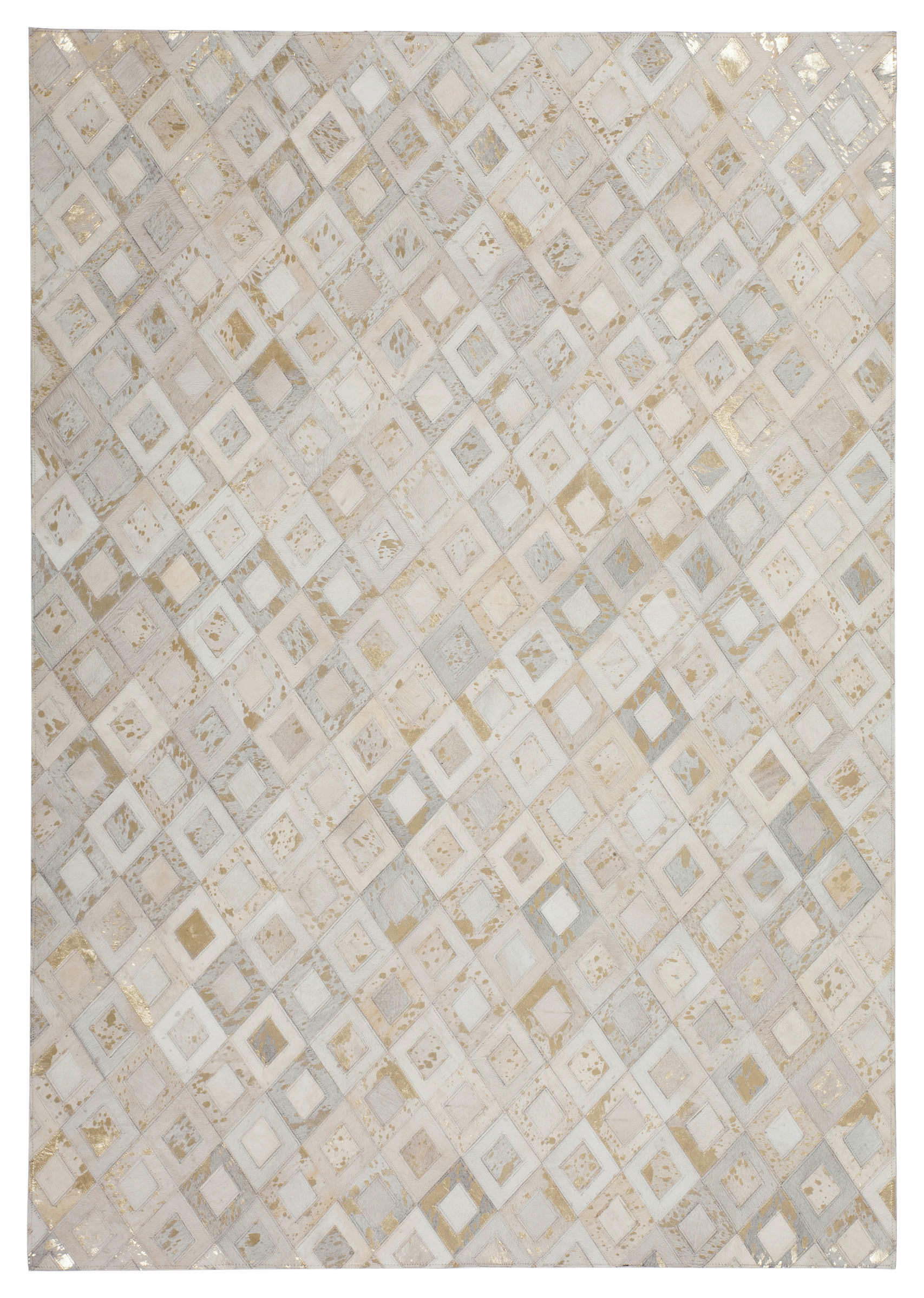 360Living Teppich Dazzle elfenbein B/L: ca. 160x230 cm Dazzle - gold/elfenbein (160,00/230,00cm) - 360Living