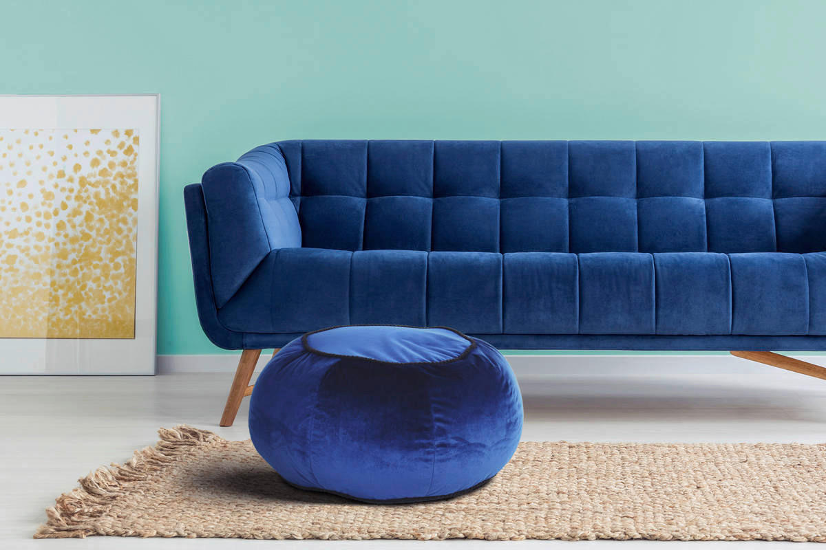 360 Living Hocker Taj Mahal 300 blau H/D: ca. 35x65 cm Taj Mahal 300 - blau (65,00/35,00cm) - 360 Living