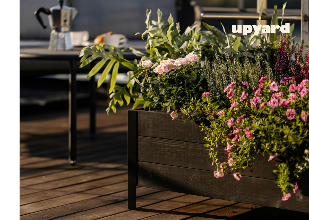 UPYARD Hochbeet MODERN schwarz Holz B/H/L: ca. 36x32x78 cm MODERN - schwarz (78,00/36,00/32,00cm) - UPYARD