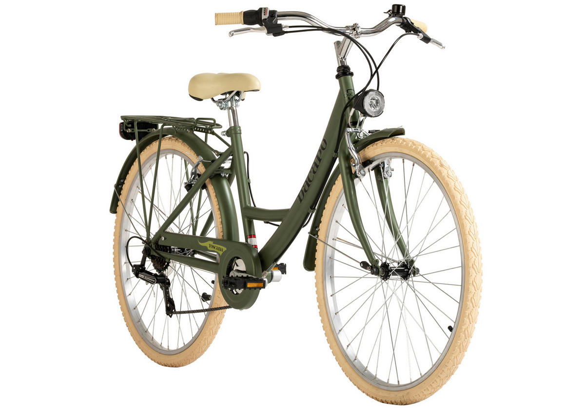 DaCapo City-Bike Toscana TOSCANA 26 Zoll Rahmenhöhe 41 cm 6 Gänge grün grün ca. 26 Zoll Toscana - grün - DaCapo