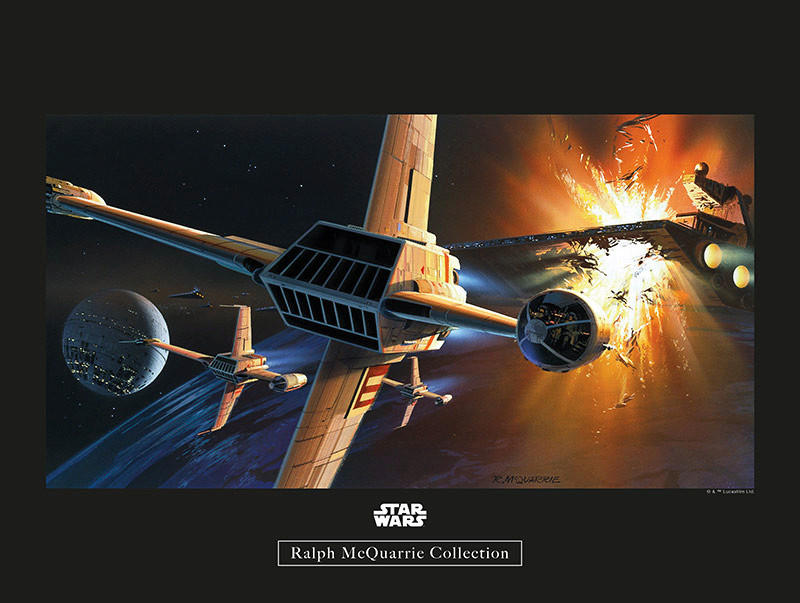 Komar Poster Star Wars Classic RMQ Endor Orbit W Star Wars B/L: ca. 40x30 c günstig online kaufen