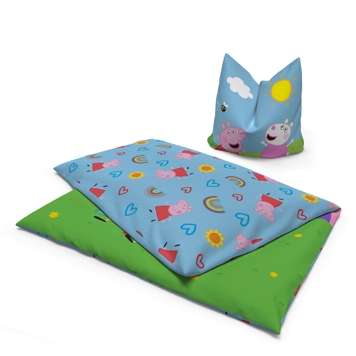 Microfaser Bettwäsche Bettwäsche_Microfaser_Peppa_Pig_2 - bunt (135,00/200,00cm) - Peppa Pig