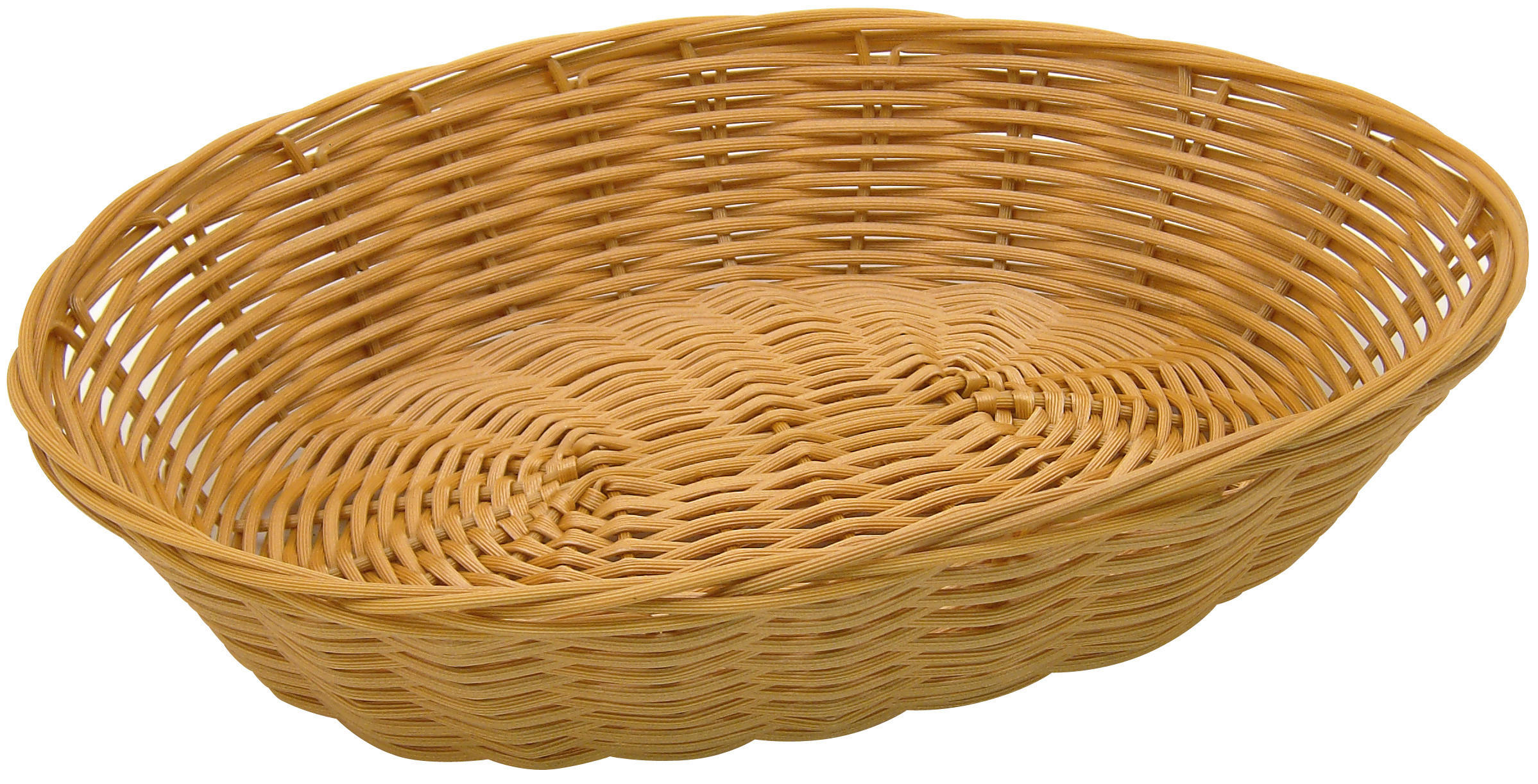 Fackelmann Kunststoffkorb natur B/H/L: ca. 22x6x28 cm Körbchen - natur (28,00/22,00/6,00cm) - Fackelmann
