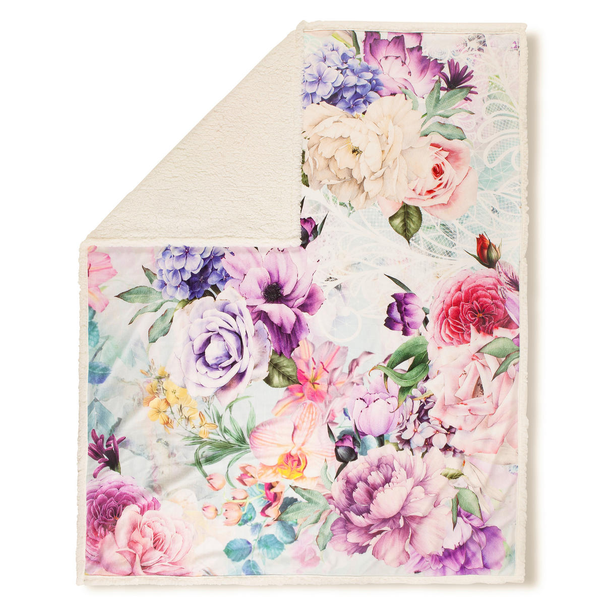 Wohndecke Anamin Polysamt Anamin - Multi (130,00/160,00cm) - Descanso