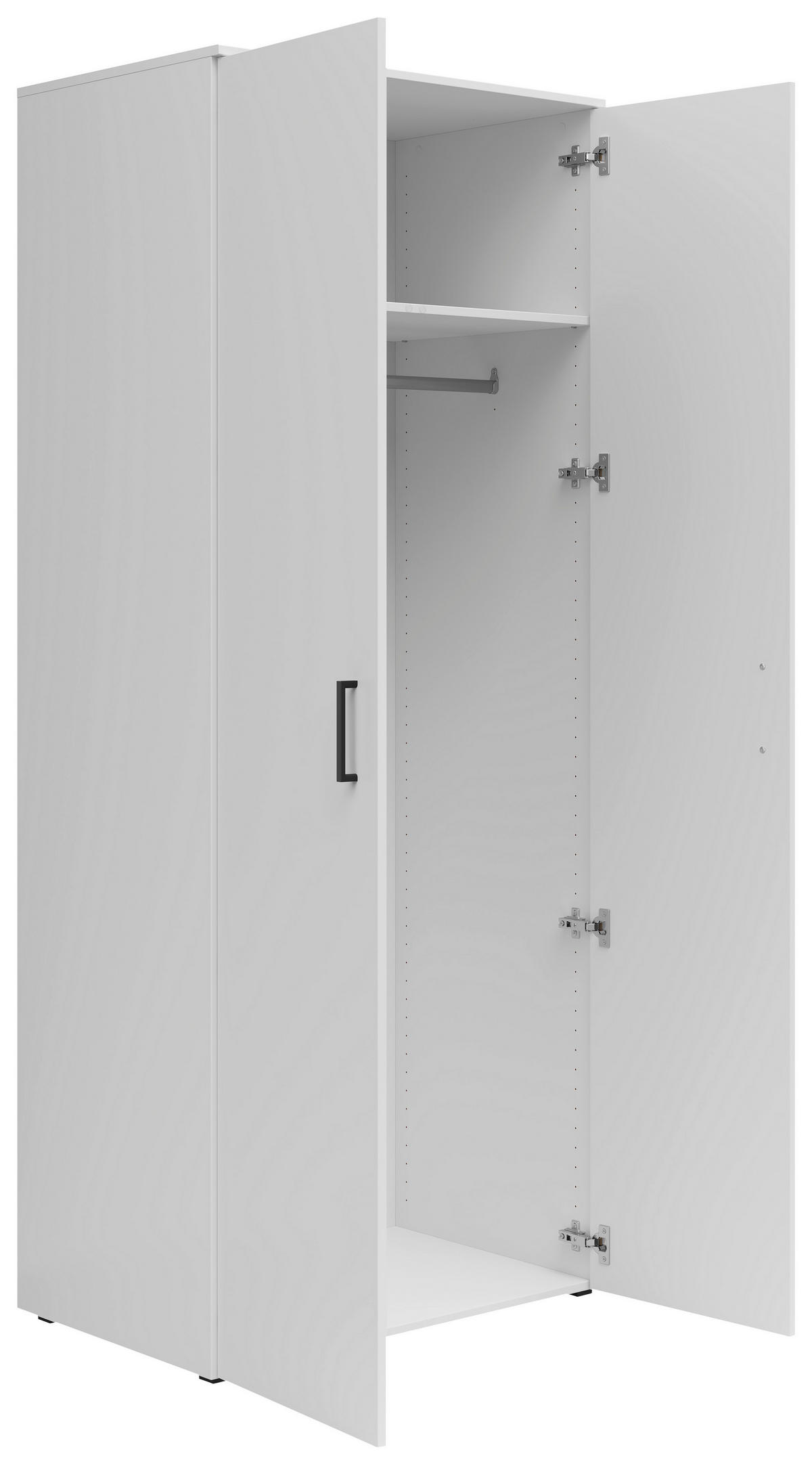 Schrank Multi-Stauraum Typ 39 weiß B/H/T: ca. 80x195x52 cm Multi-Stauraum Typ 39 - weiß (80,00/195,00/52,00cm)