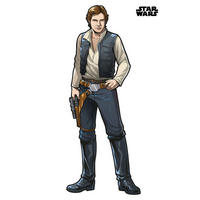 Komar Fototapete Star Wars XXL Han Solo B/L: ca. 127x196 cm Star Wars XXL Han Solo - (127,00/196,00cm) - Komar