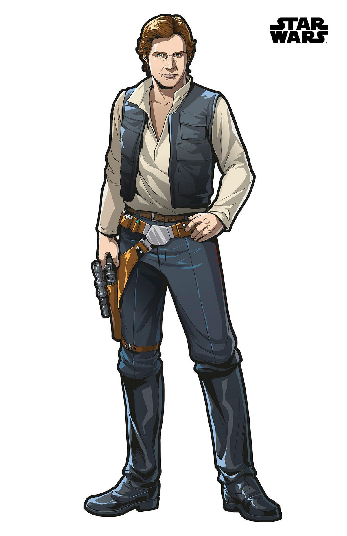 Komar Fototapete Star Wars XXL Han Solo B/L: ca. 127x196 cm Star Wars XXL Han Solo - (127,00/196,00cm) - Komar
