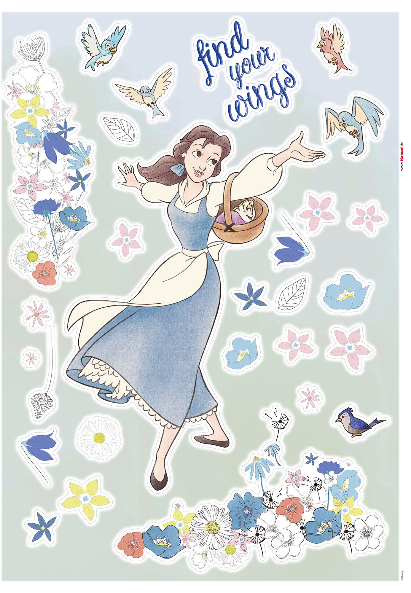 Komar Wandtattoo Belle find your Wings Disney Belle find your Wings B/L:  ca. 50x70 cm ▷ online bei POCO kaufen