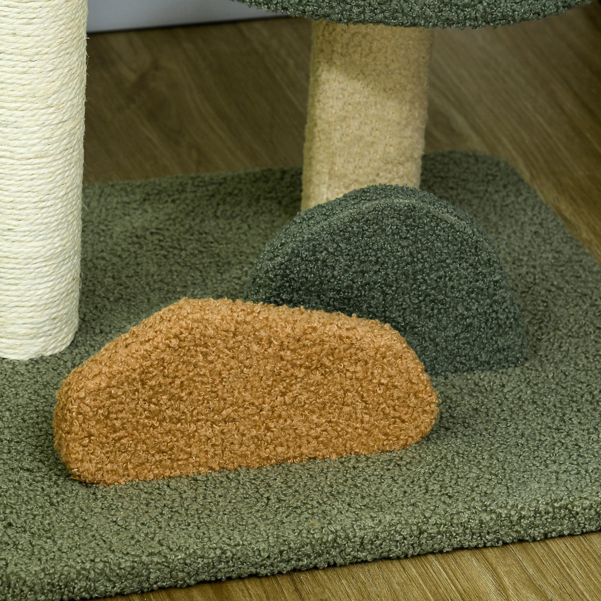 PawHut Kratzbaum grün Spanplatte B/H/L: ca. 39x43x52 cm Kratzbaum - braun/beige (52,00/39,00/43,00cm) - PawHut