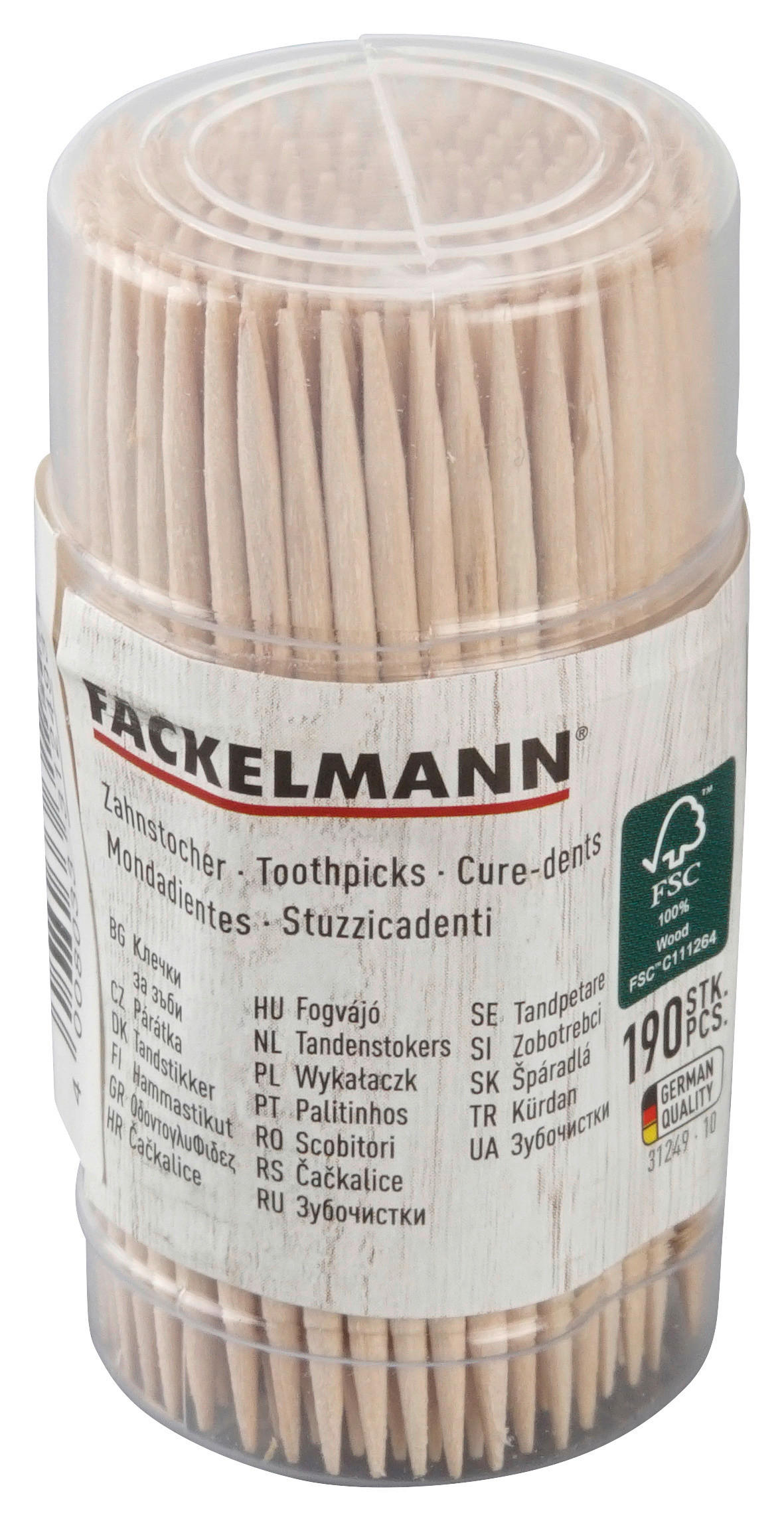 Fackelmann Zahnstocher Zahnstocher_Fair - (3,00/3,00/7,00cm) - Fackelmann