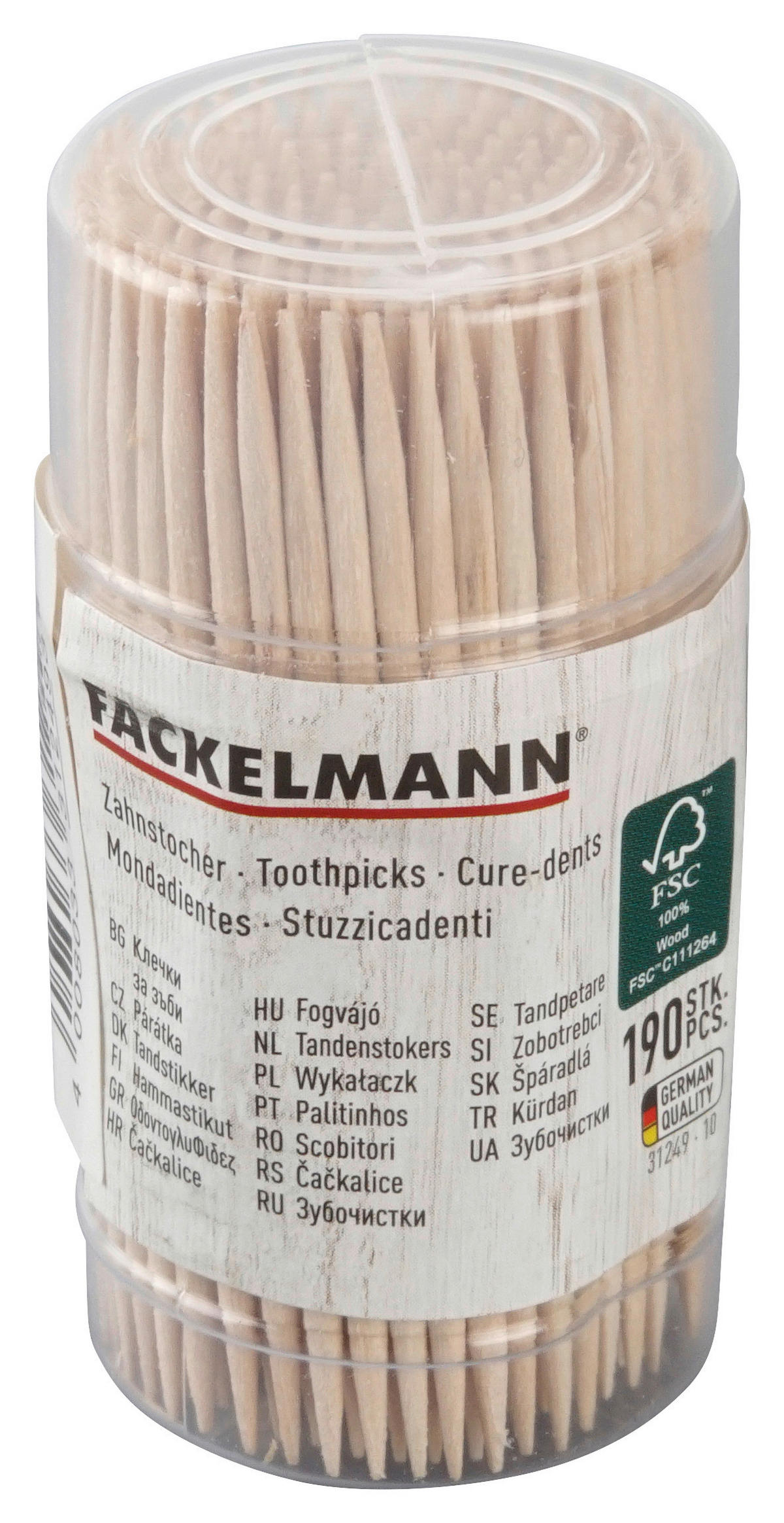 Fackelmann Zahnstocher Zahnstocher_Fair - (3,00/3,00/7,00cm) - Fackelmann