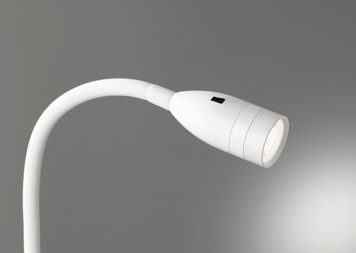 Fischer & Honsel LED-Wandspot 30169 weiß Metall B/H/T: ca. 4x61x4 cm 1 Brennstellen Sten - weiß (4,00/61,00/4,00cm) - Fischer & Honsel